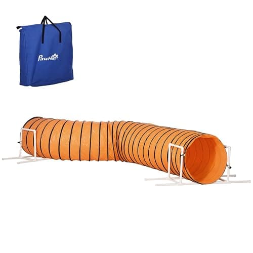 PawHut Set Agility Dog per Addestramento Cani con Tunnel, Slalom e ...