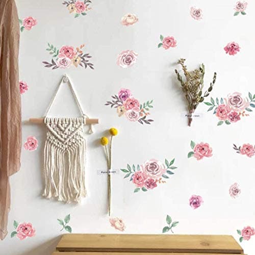 Peony Flower Wall Decals Floral Wall Decals Nursery Peony - Etsy