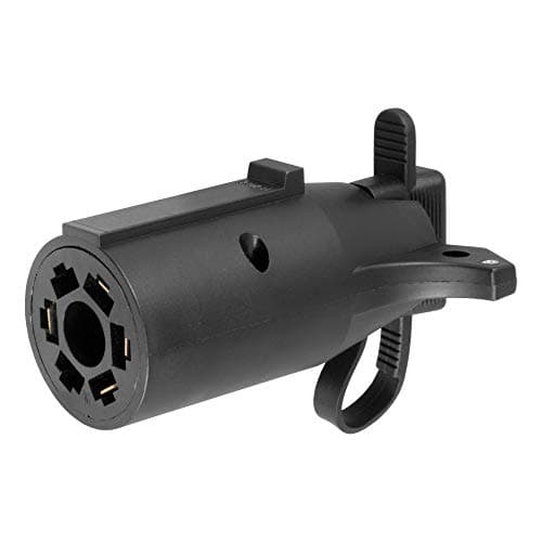 CURT 7-Way RV Blade Vehicle to 4-Way Flat Trailer Electrical Adapter ...