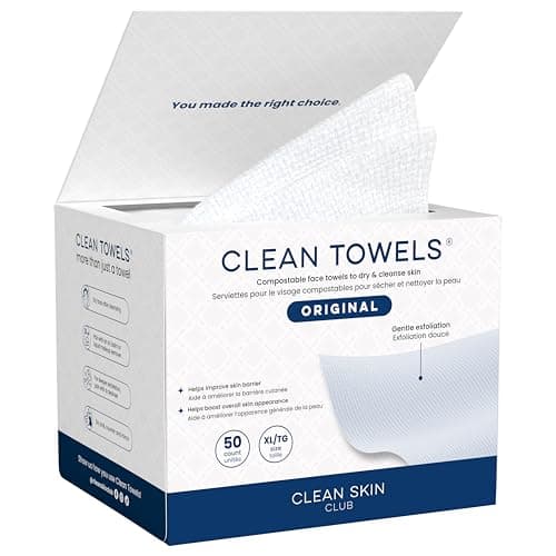 Amazon.com: Clean Skin Club Clean Towels XL™, 100% USDA Biobased ...