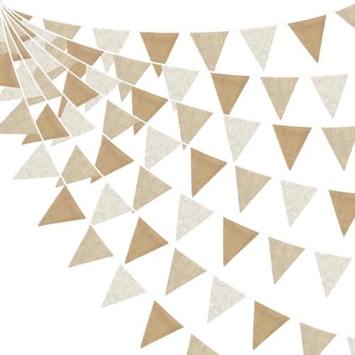 Fanion triangulaire en jute de Whaline