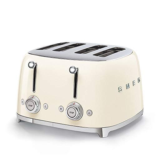 Amazon.com: Smeg 50's Style Retro Aesthetic 4 Slice Toaster 6 ...