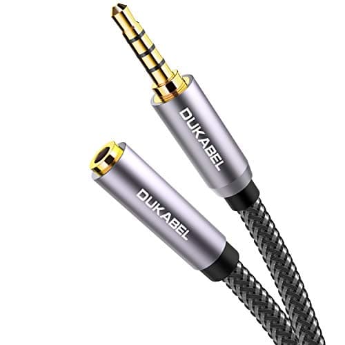 DUKABEL TopSeries Long 6.35mm (1/4 inch) to 3.5mm (1/8 inch) Headphone ...