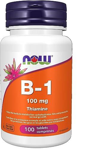 NOW Foods Vitamin B-1 (Thiamine) 100 mg: Trusted Vitamin B1 Supplement