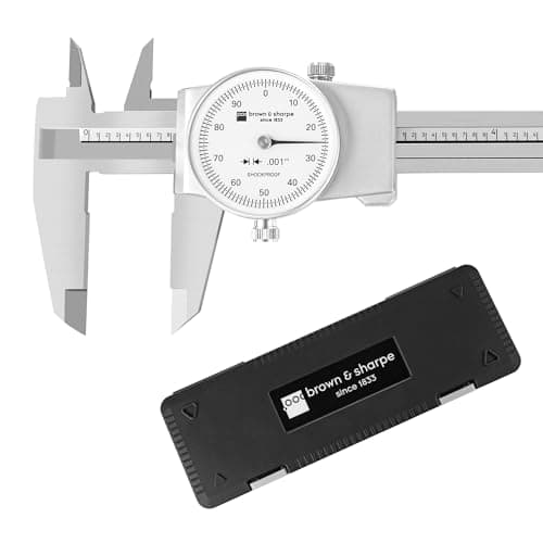 Bns Brown & Sharpe Dial-Cal Dial Caliper with Silver Dial Face 599-579 ...