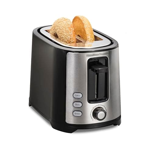 Hamilton Beach 2 Slice Toaster with Wide Slots, Bagel Function, Toast ...