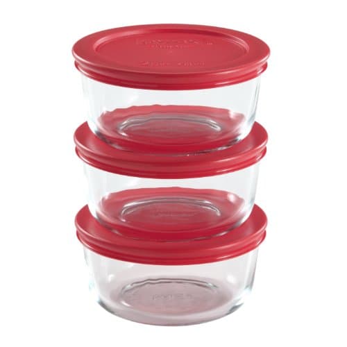 Pyrex Simply Store Meal Prep Glass Food Storage Containers (6-Piece Set ...