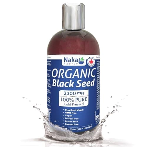 Huile de graine noire biologique Naka Platinum en format liquide