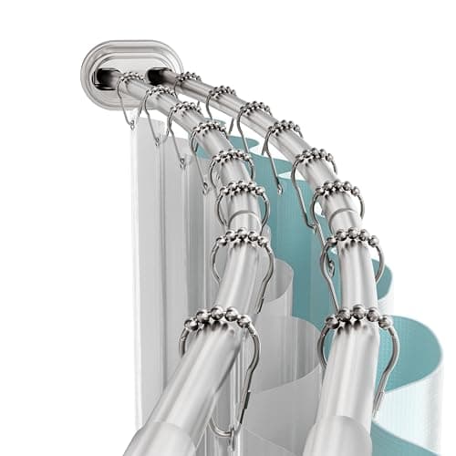 Zenna Home NeverRust 50 in. to 72 in. Aluminum Adjustable Tension ...