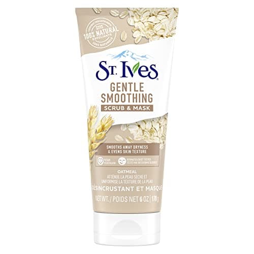 ST IVES Gentle Smoothing Oatmeal Scrub + Mask-6oz | Natural Oil Bar