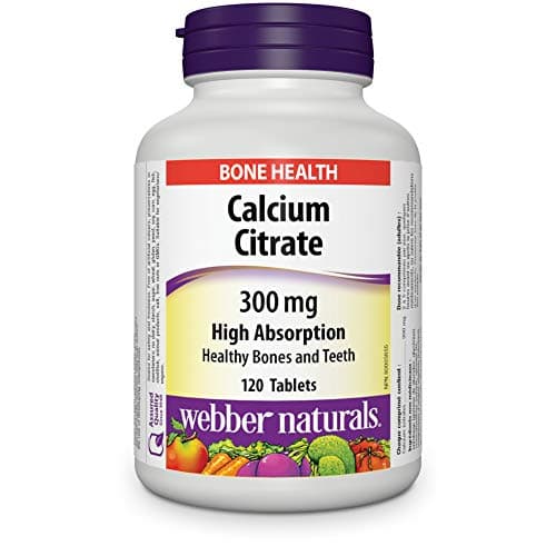 Webber Naturals Calcium Citrate 300mg with D3, 350 Tablets | YOHO