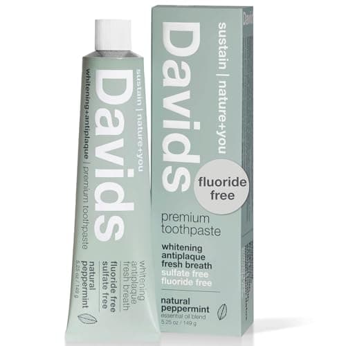Davids Natural Toothpaste, Premium Toothpaste, Whitening + Antiplaque ...