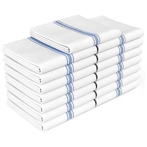 Zeppoli Classic 45-Pack Cotton Kitchen Towels, Washable, Absorbent, 14 ...