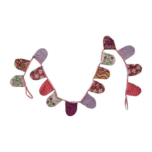 Creative Co-Op Handmade Wool and Cotton Blend Garland with Pom Poms and ...