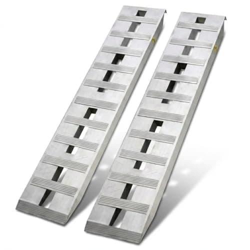 Aluminum Truck Ramps, 80"x12" Portable Loading Ramps for Pickup Trucks ...