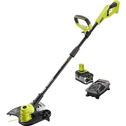 RYOBI P2080 ONE+ 18V 13 in. Cordless Battery String Trimmer/Edger with ...