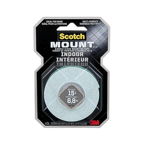 Amazon.com: Scotch-Mount Indoor Double-Sided Mounting White Tape, 1 in ...