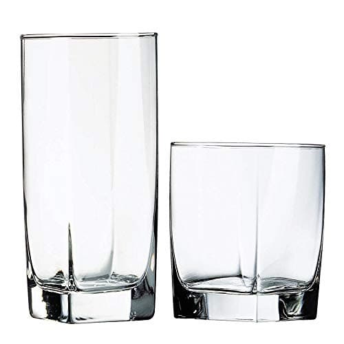 Set of 4 Vintage Luminarc Working Glass Tumblers - 12 Ounce - 10 Panel ...