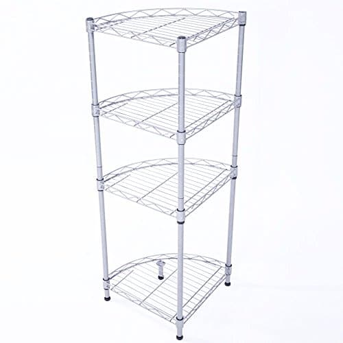 Amazon.com: mDesign Metal 3-Tier Bathroom Corner Shower Shelf - Free ...