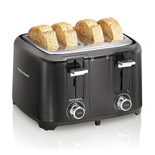 Hamilton Beach 4 Slice Digital Toaster, Extra-Wide Slots, Bagel ...