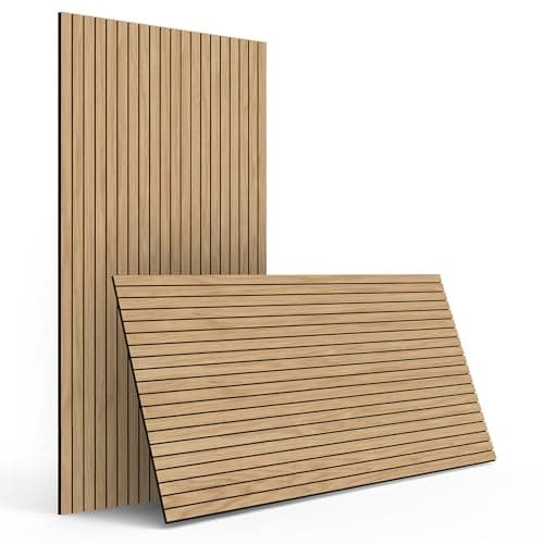Acoustic Wood Panel, Oak Wall Decor, Modern Wooden Wall Art, Rustic ...