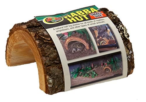 Zoo Med Habba Hut Natural Half Log Shelter for Reptiles, Amphibians ...