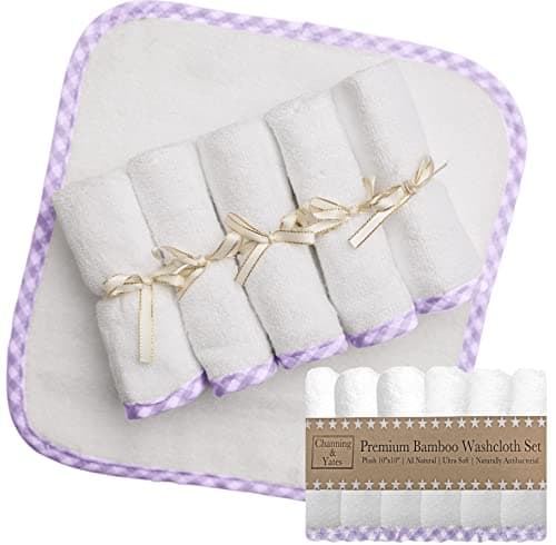 Amazon.com: Channing & Yates Organic Baby Washcloth Set Premium ...