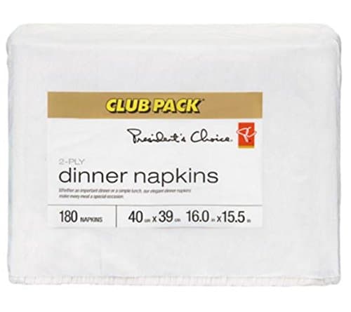 [1000 Count] 1-ply White Lunch Napkins - Disposable Absorbent Paper ...