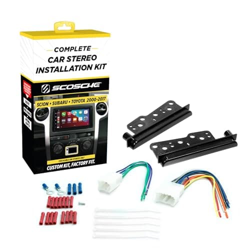 Scosche TA2105B Double or Single DIN Dash Kit w/ Pocket Compatible w ...