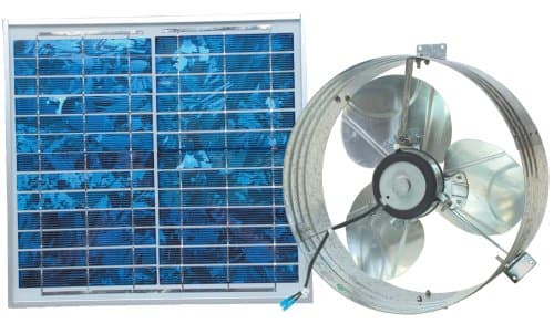 Ventamatic Cool Attic 433 CFM Grey Solar Powered Roof Attic Vent with ...