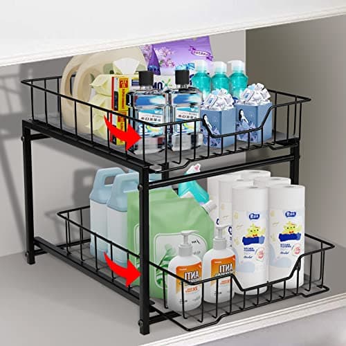 Amazon.com - 2 Pack Under Sink Organizers and Storage,Pull Out Cabinet ...