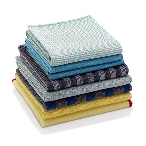 S&T INC. Microfiber Cleaning Cloths, Reusable and Lint-Free Towels for ...