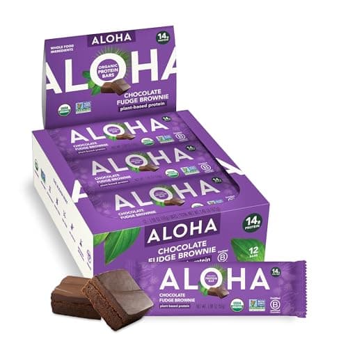 ALOHA Organic Plant-Based Protein Bar Chocolate Brownie at NaturaMarket