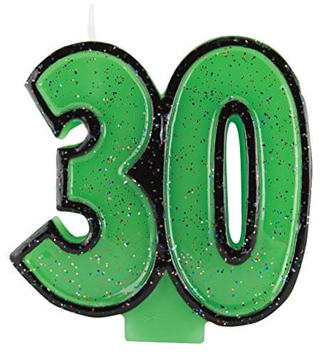 Bougies d anniversaire pailletées de Creative Converting