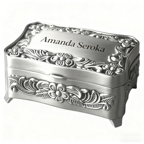 Personalized Silver Heart Mini Jewelry Box By Things Remembered ...