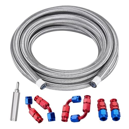 PTFE Lined Stainless Steel Braided Fuel Hose - PER M | obp Motorsport