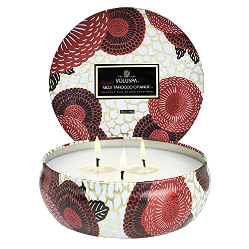 Voluspa Spiced Goji Tarocco Orange Candle