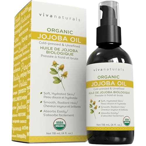 Viva Naturals Organic Jojoba Oil - 100% Pure Cold Pressed for Skin and ...