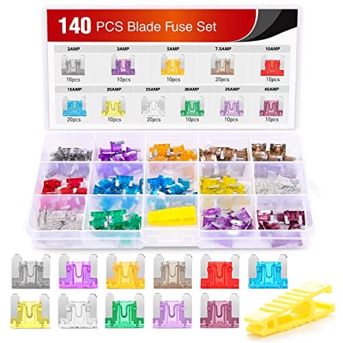 Nilight jeu de fusibles auto de 140 pièces avec porte-fusibles