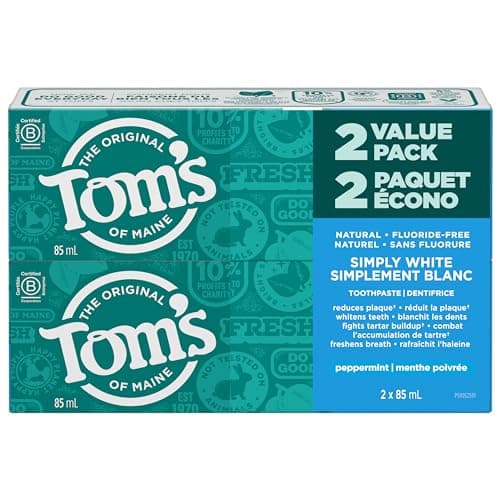 Toothpaste, Tom's Of Maine, Luminous White, with Fluoride, 133gr