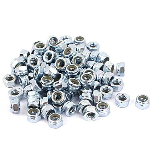 1/4-20 Nylon Lock Nut | Steel, Zinc Plated | Bulk Nylon Locking Nuts ...