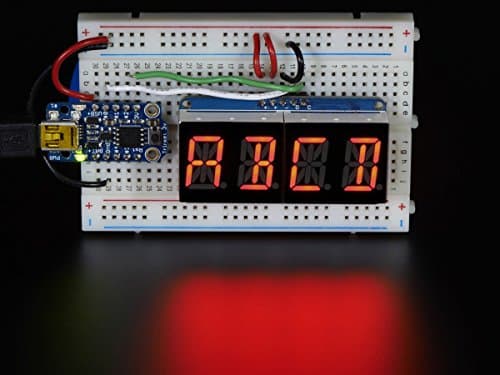Adafruit 0.56" 4-Digit 7-Segment Display w/I2C Backpack - Green ...