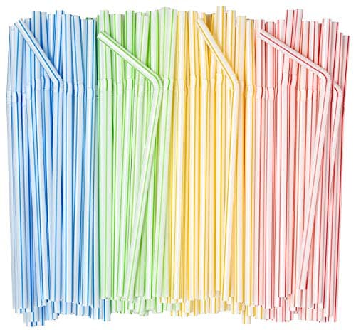 Comfy Package Flexible Plastic Straws