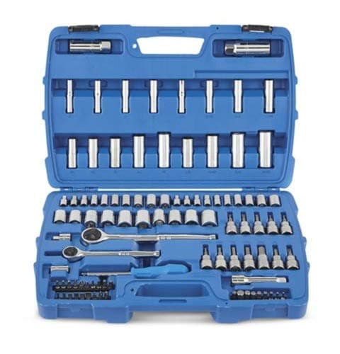 Mastercraft Socket Set, 229-pc, SAE / Metric, CRV, Black Steel Finish ...