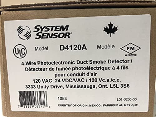 System Sensor D4120 Duct Smoke Detector