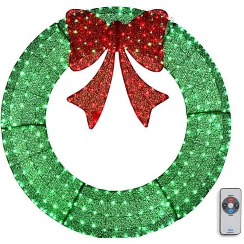 NOMA 24" Pre-Lit LED Flocked Berr…