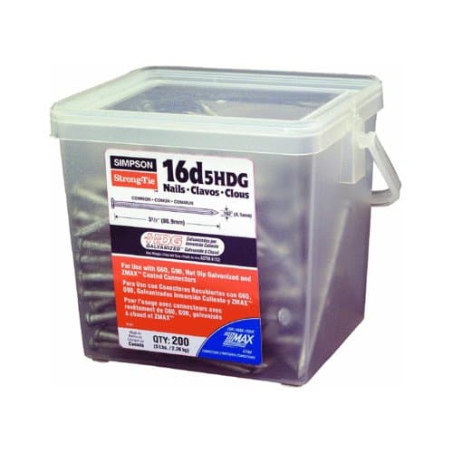 Simpson Strong-Tie N16DHDG 3-1/2 inch Hot-Dip Galvanized Connector Nails