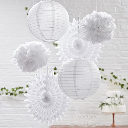 Ginger Ray Beautiful Botanics Bunting White