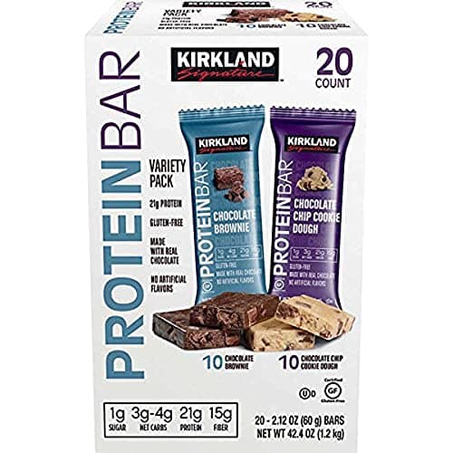 Kirkland Signature Protein Bars Chocolate Brownie 2.12 oz, 20-count ...