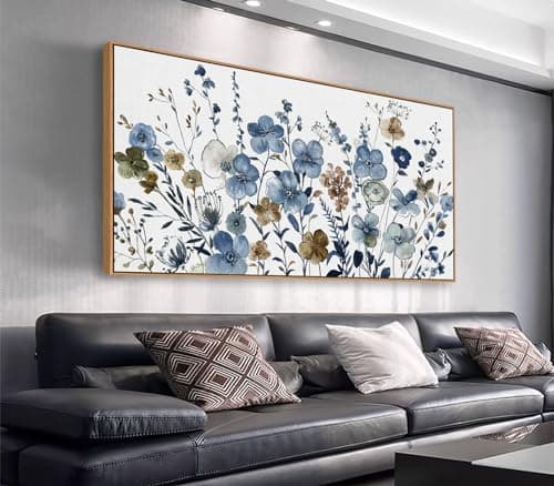 Indigo Botanical Prints Set of 4 Botanical Wall Art - Etsy UK